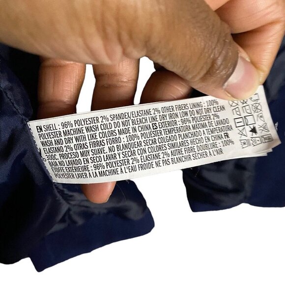 Forever 21 Women's Navy Warm Wear Double Breasted Pea Coat Sz S - Picture 11 of 11